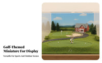 1:64 Miniature Golfer Figure Collector's Grade 1:64 Scale Golfer Figure Miniature Putting Player Figurine Highly Detailed