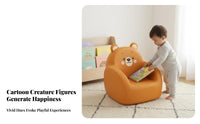 Learn-to-Sit Support Upholstered child's Armchair Soft and Cushioned child's Club Chair Padded Seat kids' Furniture Stable Design for Toddlers, Preschoolers, Parents, storytime Corner, Kindergarten, Nursery, Playroom