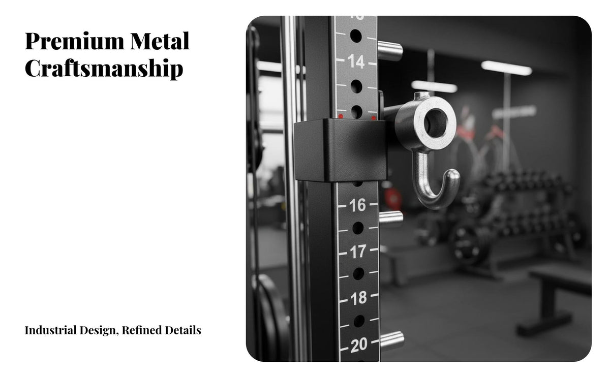 Complete Guided Machine Full Body Workout Complete Guided Machine Heavy-Duty Construction Multi-Functional for Bodybuilders