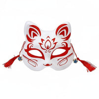 Hand-Painted Canine Mask for All Genders Anime Cat Mask Cute Design