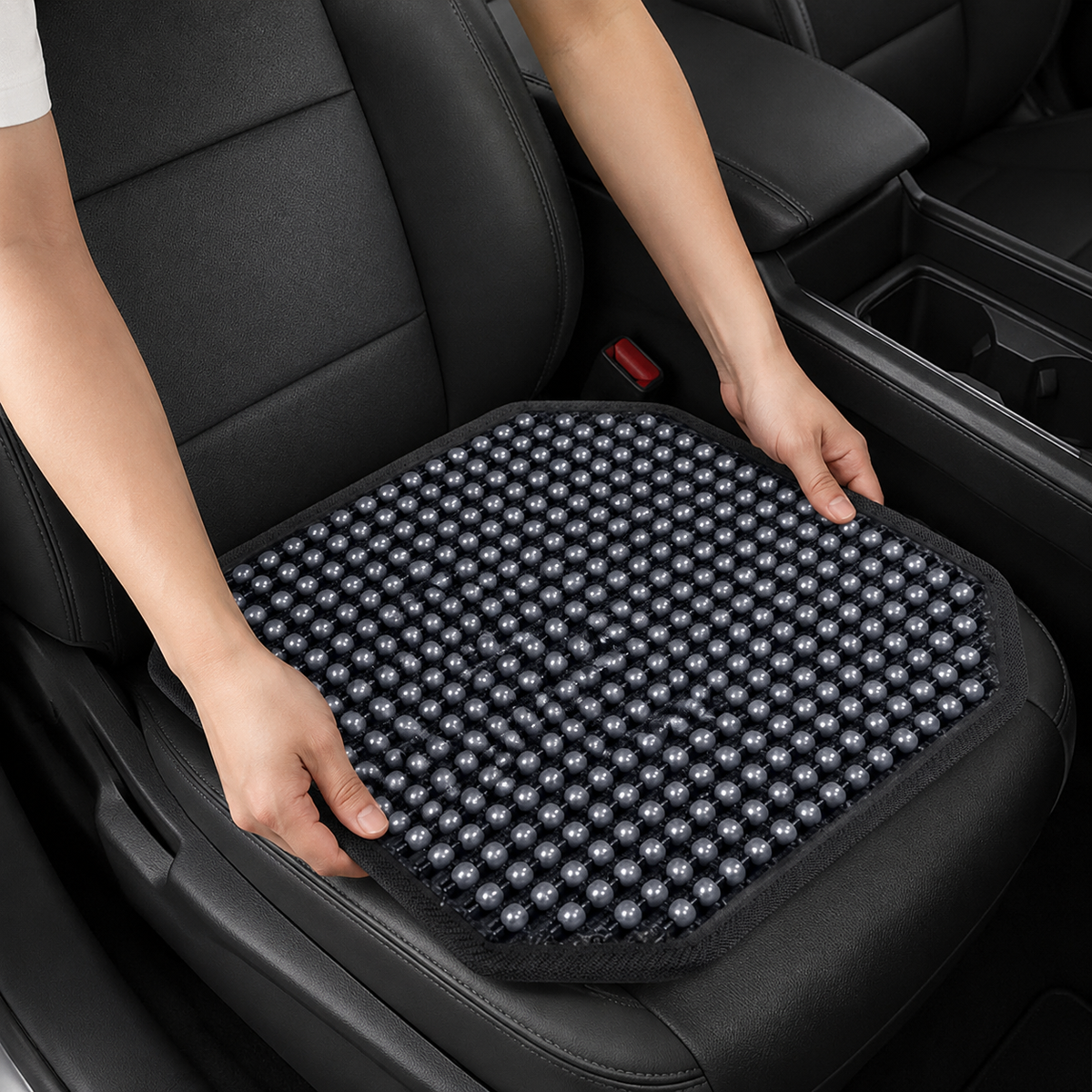 Wooden Bead Cushion Beaded Seat Cover Massage Seat Cover Relaxing Drive Front