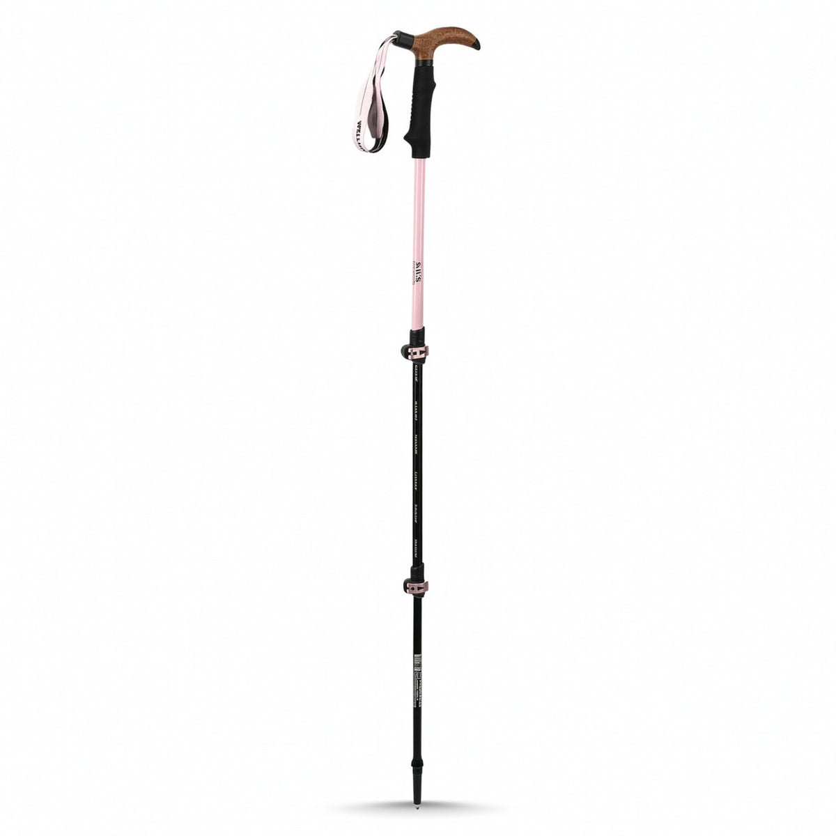 Trekking Pole with T-Handle Telescopic Hiking Stick with EVA Grip Collapsible Trekking Poles Adjustable Collapsible Hiking Poles