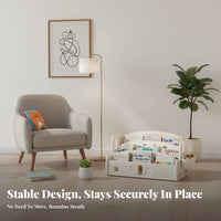 Themed Floor Organizer Rounded Edges Car-Shaped Book Organizer Tiered