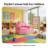 Plush & Soft Creature Flip-Open Sofa Comfortable Foam transformable Flip-Open Lounger Lightmanufacturersight Toddler Couch Machine cleanable Cover for Toddlers, Preschoolers, Parents, Kindergarten, perusing, Playroom, Living Room