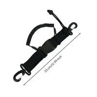 Heavy Duty Freedive Safety Cord Retractable Anti-Loss Rope Coiled Dive Tether for Freedivers, Divers, Freediving, Deep Sea, Diving