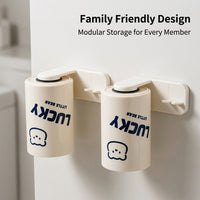 Wall Mounted Toothbrush Holder, Organization and Storage, Organizer for Kids, No Drilling Installation Suction Cup