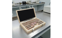Accurate Gauge Block Set with Wooden Case Workshop-Grade Precision Gauge Block Set Rectangular Tooling Corrosion-Resistant for Inspection Rooms