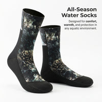 Neoprene Wetsuit Socks 7mm Thermal Diving Socks for Men Women, Warm Wetsuit Socks Anti-Slip Diving Snorkeling Swimming Surfing Beach Water Sports