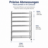 Shoe Rack Hallway, Space-Saving Shoe Rack Made of Polished Stainless Steel, Stable Freestanding Shoe Shelf for Small Apartments
