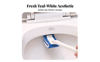 Long Handle Toilet Brush Cleans Under the Rim Long Handle Cleaning Brush Hangable Design Curved Head Toilet Cleaner for Washroom