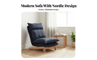 Japanese Design Adjustable Padded Floor Chair High-Back Support Adjustable Floor Lounger Ergonomic Design Lazy Sofa Washable Cover for Adults, Students, Teenagers, Living Room, Small Apartment, Reading Nook, Gaming Corner