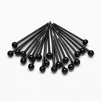 Resin Invisible Ear Studs for Newly Pierced Ears, Anti-Clogging Plastic Ear Sticks, Transparent Earring Posts for Students