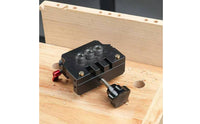 Metal Self-Centering Doweling Jig Kit Clamping Self-Centering Dowel Drill Jig Straight Holes Drilling Guide Set Adjustable for DIYers