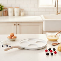 4-Cup Egg Pan Nonstick Egg Pan with 4 Cups Multi-Section Breakfast Skillet for Families