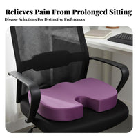 Washable Cover Gel Memory Foam Cushion Breathable Memory Foam Chair Pad Portable for Office Workers, Wheelchair Users, Home, Travel