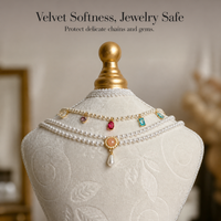Velvet Printed Necklace and Earring Display Stand for Jewelry Exhibition