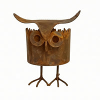 Bird Planter Weathered Bird Garden Statue Weather Resistant Plant Pot with Drainage Hole for Patio, Tabletop