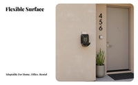 Waterproof Push-Button Lockbox Weather Resistant Push-Button Combination Lockbox Wall-Mounted Key Safe Changeable Code for Property Managers, Property Estate Agents, Outdoors, House Entrance, Emergency Entry, Rental Properties