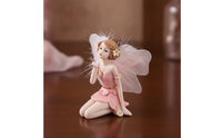 Kneeling Fairy Figurine Decorative Fairy Figurine with Butterfly Appendages Detailed Ornaments for Entryway