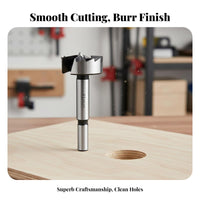 Self-Centering Multi-Tooth Wood Drill Bit Splinter-without Cutting Woodworking Hinge Boring Bit Clean Cut for Woodworkers, Carpenters
