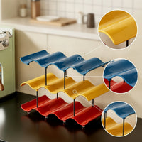 Desktop Cup Rack Three-Tier Cup Storage Rack Mug Shelf Organizer Countertop Space-Saving for Coffee Bar, Kitchen Counter