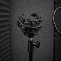 Elastic Elastic Isolation Mic Shock Mount Layered Frame Condenser Mic Shock Mount Adjustable Anti Vibration Mic Holder Black