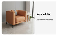 Modern Design Barrel Chair Full rearrest Accent Armchair Sturdy Frame Lounge Seating Ergonomic Shape for Business Owners, Interior Designers, Reception Area, Hotel Lobby, Small Spaces, Living Room