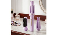 Multi-Functional 3-in-1 Hair Styler Electric Hair Styler with Interchangeable Heads Smooth Curling Iron Brush for Home, Travel