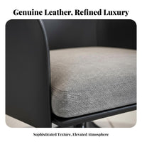 Minimalist Design Upholstered rotating Armchair Luxury Feel Lounge Chair Ergonomic Backrest Indoor Seating Plush Padding for Office Professionals, Homeowners, Interior Designers, Living Room, Reception Area, Bedroom, perusing corner