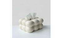 Ceramic Tissue Box Holder Bubble Ceramic Tissue Box Stylish for Living Room