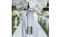 Waterfall Design Wedding Hand Floral Arrangement Photo Prop Cascading Bridal Floral Arrangement Easy to Maintain Long-Lasting for Brides, Ceremony