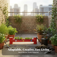 Multi-Purpose PVC Pipe Planter Creative DIY Project Gardening Supply Easy to Assemble Outdoor Decoration Colorful Design for Children, Gardeners, Teachers, Balcony, Kindergarten, Garden, Classroom