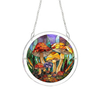 Layered Acrylic Puzzle Suncatcher Clear Frame Jigsaw Window Hanging Light-Catching Round Acrylic Decoration