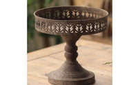 Iron Pedestal Planter Openwork Pot for Centerpieces