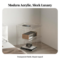 With Storage Shelf C-Shaped Side Table Multi-Functional C-Shaped Magazine Table Multifunctional Nightstand Modern Design for Apartment Dwellers, Students, Homeowners, Living Room, Bedroom, Small Spaces, Reception Area