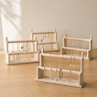 Solid Wood Bracelet and Watch Display Stand for Jewelry and Hair Ties