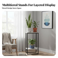 Nordic design Multi-Tier Plant Stand Floor-Standing Multi-Tier Pot Stand Minimalist Design botanical storage areaSaving for homeowners, Gardeners, Living Room, Balcony, Bedroom, Corner