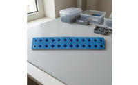 2 Pieces Molded Segment Lines Keyboard Key Strip Rectangular Conductive Rubber Strip Blue