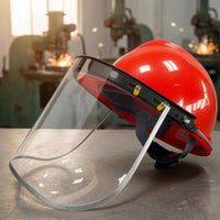 Anti-Splash Full Face Protection Helmet High-Clarity Clarity Hard Hat with Face Visor Shock Resistant for Industrial Workers, Welders