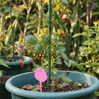 Garden Trellis for Climbing Plants and Cucumber Trellis, Sturdy Garden Stakes for Plant Support, Ridged Coated Steel Tube, Pointed Metal Stakes