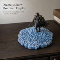 Resin Snow Mountain Base Diorama for Action Figures and Scenery Models