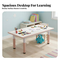 Kids Adjustable Table and Chair Set Easy to Clean Height Adjustable Young Child Desk Set Sturdy children's Erasable Drawing Desk
