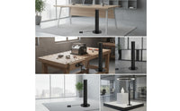 Telescoping Column with Mounting Plate Free-Stop Automatic Rising Support with Lock Buckle for DIYers, Furniture Assembly