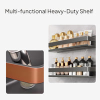 Kitchen Wall Organizer Rack, Carbon Steel, Removable Hangers