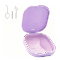 Vented Retainer Box Vent Holes Denture Holder Portable