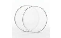 2 Pieces Polyester Drumhead 6-Inch Drumhead with Aluminum Hoop Transparent Tom Head for Drummers, Rehearsal Rehearsal