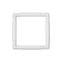 Square Embroidery Frame Plastic Cross-Stitch Frame Lightweight Holder Adjustable for Crafters, Punch Needle