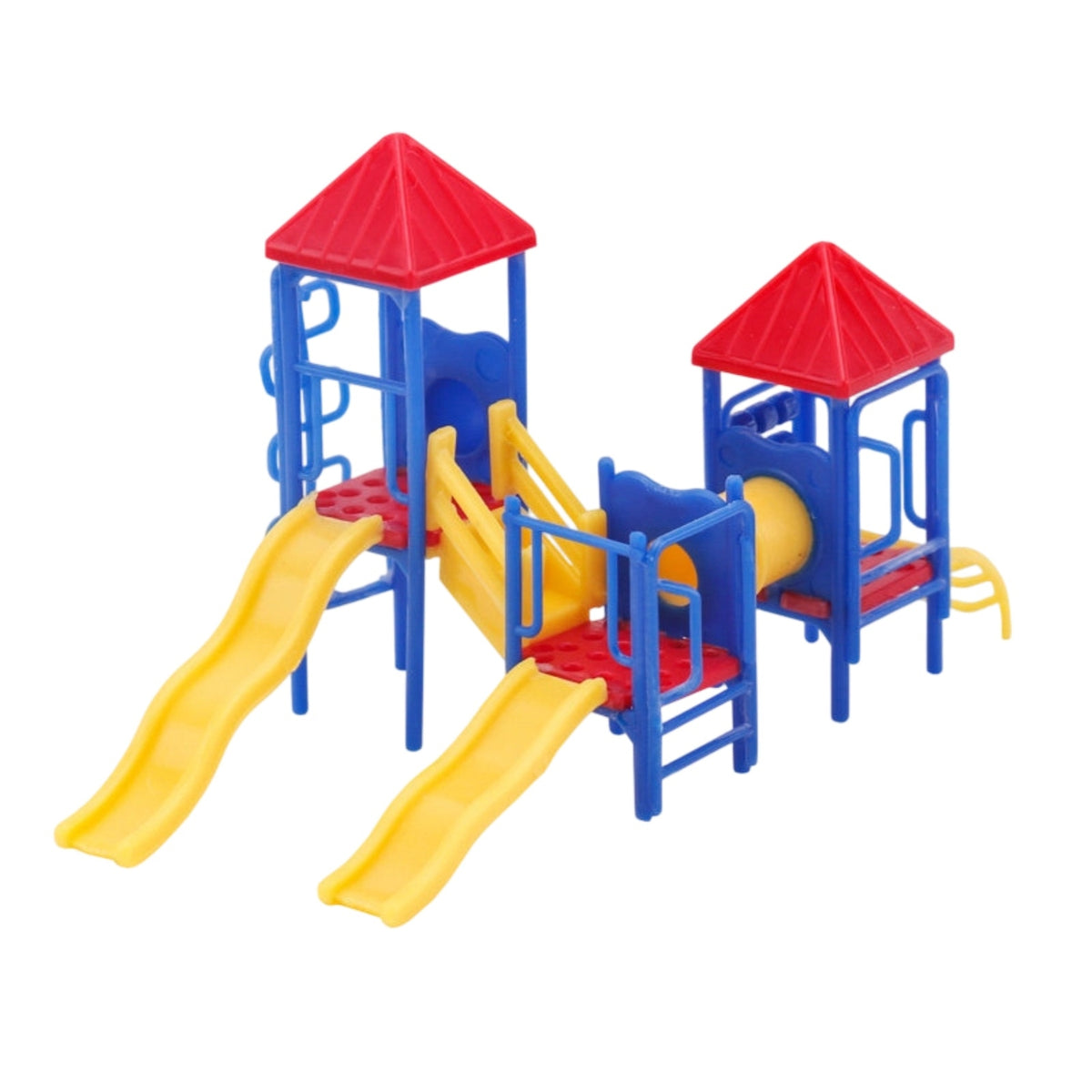 Miniature Playground Slide Miniature Colorful Playground Model with Slides Realistic Toy for Hobbyists, Sand Table