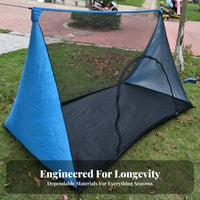 Pole-Less Mesh Tent Portable Camping Shelter Lightweight Screen for Backpackers, Tripers, Backpacking, Hiking, Trip
