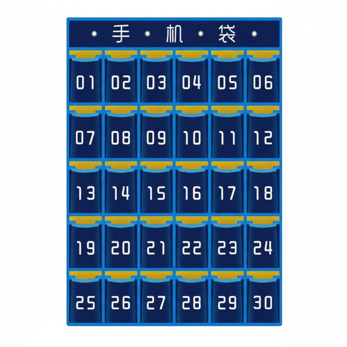 Large Pockets Classroom Phone Holder Long-Lasting Material Classroom Cell Phone Holder Easy to Hang for Office Workers, Library